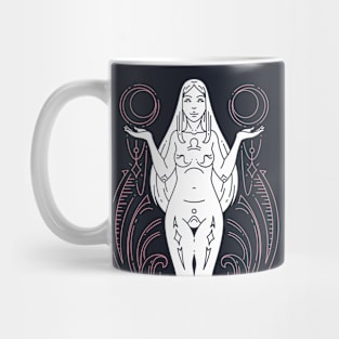 Vintage Libra Goddess Zodiac Symbol // Proud Libra Horoscope Sign Astrology Mug